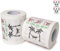 Klopapier für Rentenantritt, 2 Rollen, für Kollegen in Rente, WC Dekoration zum Jubiläum, lustiges Motto Klo Papier auf Arbeit, Fun Toilet Paper, Geschenkartikel Klorolle, Es lebe die Rente Deko Set