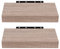 EUGAD Étagère Murale Lot de 2 étagères tablettes Style Moderne en Bois,25x22,9x3,8cm Sonoma Chêne 0012QJ-2