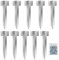 10 Pack Railway Sleeper Brackets Driveway Heavy Duty Edging Edge, Timber Railway Sleeper Stakes, Galvanised Steel