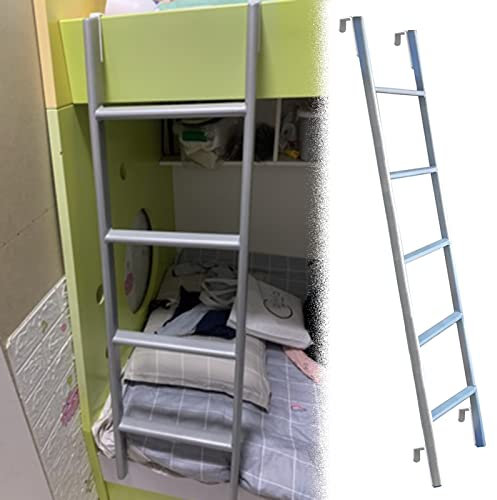 ENHEN Hochbettleiter Verstellbare Zweiketten -Bunk -Leiter - 116 cm / 130 cm / 140 cm / 150 cm Groß, Robus Heavy Duty Home Camper Bett Side Leiter, Metall-Leiter (Size : 150cm/59)