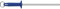Starrett Professional Knife Sharpeners Steel - BKL407-10 Knurled Finish 10 Inch (250mm) Blue Handle Hard Carbon Steel - Kitchen Knife Sharpener Rod for Honing Chef Butchers Cleaver Hunter Knife