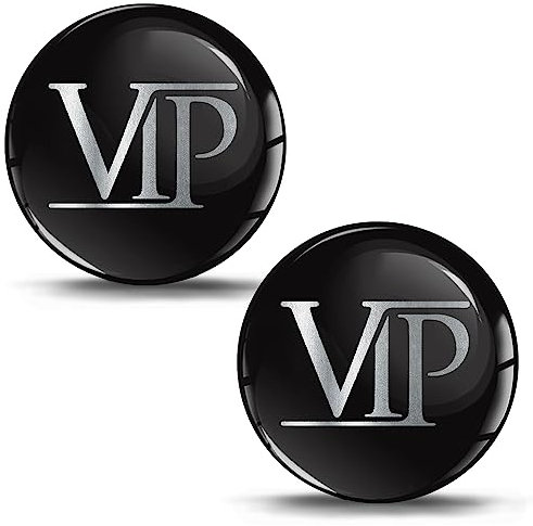 SkinoEu 2 x 3D Gel Silikon Aufkleber VIP Stickers Auto Motorrad Fahrrad Telefon Laptop KS 23 Z*