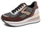 QUEEN HELENA Scarpe da Ginnastica con Zeppa Sneakers Alte Platform Donna X29-30 (X29-31 Bronzo, 38)