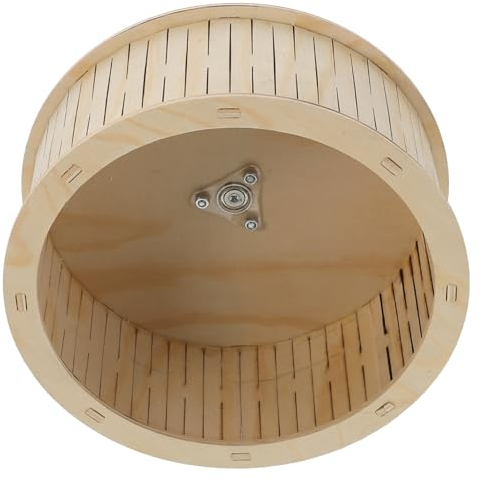 minkissy 1pc Spielzeug Chinchilla Rad große leise Hamster Rad Igel Laufrad Hamster Track meerschweinchen Kunststoff Tiere Igel Übung laufball Holz kleine Tiere