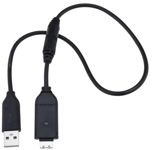 Cavo USB per fotocamera compatibile con Samsung Digimax AQ100 CL80 ES55 ES60 ES63 ES65 ES67 caricatore USB e cavo di sincronizzazione dati SUC