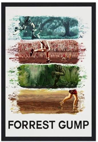Generisch Forrest Gump Poster, Wandkunst, Dekor, Leinwand, Poster und Drucke für Zimmer, ästhetisch, 20 x 30 cm