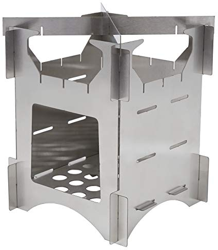Estufa De Leña Portátil para Acampar, Estufa De Leña Plegable De Acero Inoxidable, Mini Cocina, Estufa De Leña para Acampar para Senderismo Al Aire Libre, Cocina, Picnic, Barbacoa, Viajes