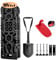 MV 4x4 Kit Autorescate Incluye 2 Planchas de Desatasco con Soporte para Hi-Lift con Funda, Soportes de sujección, Pala Plegable con Funda y Pedal Tablero de Recuperación Placa Antideslizante