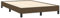 vidaXL Bettgestell, Polsterbett Bett mit Stützbeinen, Bettrahmen mit Lattenrost für Schlafzimmer, Doppelbett Schlafzimmerbett, Dunkelbraun 120x190cm Stoff