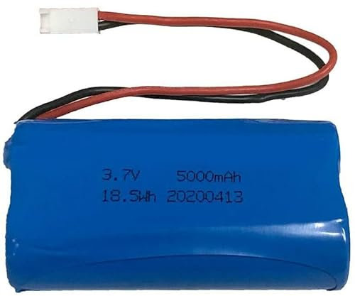 BaYte 18650 Lithium-Ion Battery Pack 3.7V 5000mAh 18.5Wh Rechargeable Replacement Battery with 2 Pin MTA-100 Connectors