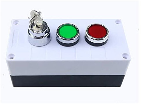 Tastenschalter Steuerkasten Schlüsselschalter, Start, Stop