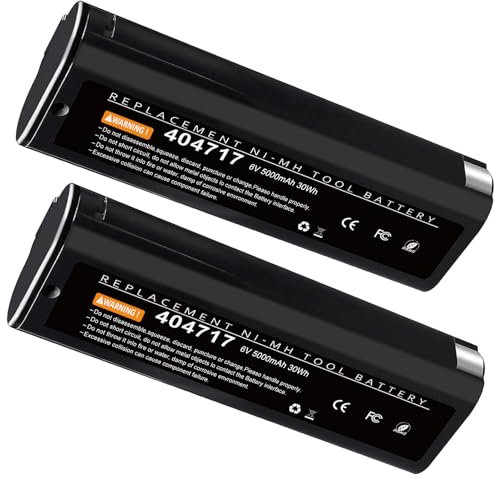 2X 6V 5000mAh NI-MH Replacement Battery for Paslode 404717 404400 900400 900420 900600 901000 902000 IM250 IM350 IM200 IM65 IM50
