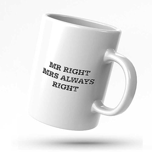 STUDE Travel Coffee Mug Funny for Women Mr Right Mrs Always Right Mug Coffee Mugs Funny for Women Gift for Mom