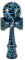 FYOBOT Spielzeug Aussen Sports Kendama Spielzeug Kinder und Erwachsene Aussen Sportarten Riss Buchen Buntes Design Schwarz und Blau