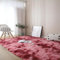 AIMECO Hochflor Teppich Wohnzimmer Carpet 200X300cm Anti-Rutsch Extra Große Teppiche Schlafzimmer flauschig Teppiche Matte Teppichen Mädchen Schlafzimmer und Kinderzimmer.Tie-dye Rose Rot