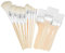 Kissmii Mopp-Pinsel für Acrylmalerei, Acryl-Pinsel-Set in Verschiedenen Größen, Misch-Mopp-Pinsel mit Holzgriff, 12-Teiliges Set