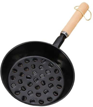 Fenteer Holzkohle Starter Mini Hot Pot einfach zu verwenden tragbarer Behälter Holzkohle -Holzkohle -Starterkorb zum Grillreisen, 14 cm mit Loch
