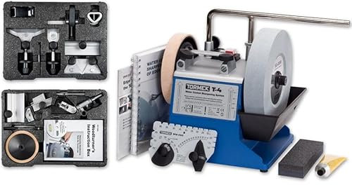 Tormek T-4 Sharpening System with HTK-806 Hand Tool & TNT-808 Woodturner's Kits
