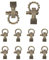 Bamberg Paracord-Schnallen, Bogenverschlüsse, Schraubstift, Ankerschäkel, Verstellbare Schäkel, Schnallen für Paracord-Armband, Gürtel, Gold, 10 Stück