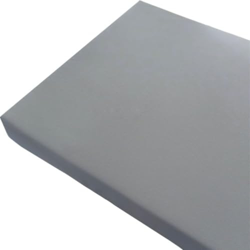 Bankauflage Bankkissen 80/60/90/120//140/160 Outdoor Kunstleder Sitzkissen-Wasserfestes-rutschfeste-GartenBankauflage- 5 cm Dicke Matte für Schaukel Terrasse Drinnen(Medium Gray,110x55cm/45x22in)