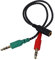Kueohse Répartiteur de casque pour ordinateur - Adaptateur pour casque audio et micro - Prise 3,5 mm vers double prise mâle de 3,5 mm
