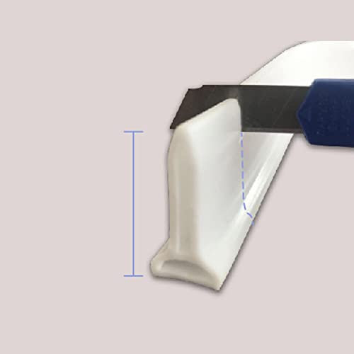 BRRNOO Shower Threshold Water Dam, 30mm Flood Barrier for Dry Wet Separation Splash Guard Stopper