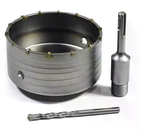 SDS Plus Bohrkrone | Ø 160 mm | Länge 160 mm | Dosenbohrer für Beton, Stein, Ziegel | Profi-Werkzeug für Bohrhammer | langlebig & präzise