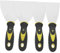 SHINEOFI 4 Pièces Grattoir Métallique Inoxydable Spatules pour Peinture Mastic Réparer Murs