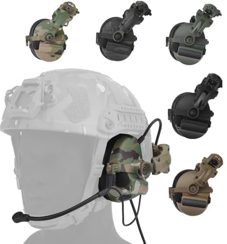 TACWJDM Elektronisches Taktisches Headset, Ohrenschützer Mit Aktiver Geräuschunterdrückung Und Tonabnehmer Für Paintball, Schießen Und Jagen, Gehörschutz NRR 31 DB(CK)