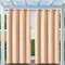 Clothink Outdoor Vorhang Wetterfest Mit Ösen, Outdoorvorhänge Wasserdicht Outdoor Gardinen Sonnenschutz Sichtschutz für Balkon Pergola Terrasse Veranda (132x245cm, 1 Stück, Beige)