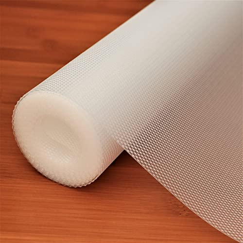 Hersvin Schubladenmatte (Übergröße) 60cmx300cm Schrankpapier Schubladeneinlage Eva Wasserfest Nicht Klebende Unterlage Teppich für Küchenschränke (Transparent/Raute)