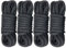 Boat Dock Line Rope Double Braid Nylon Boating Dock Lines Rope Mooring Rope Ultra Strong and Soft Anchor Rigging Line Boat Accessories,16.5ft,3/8inch(4pcs)