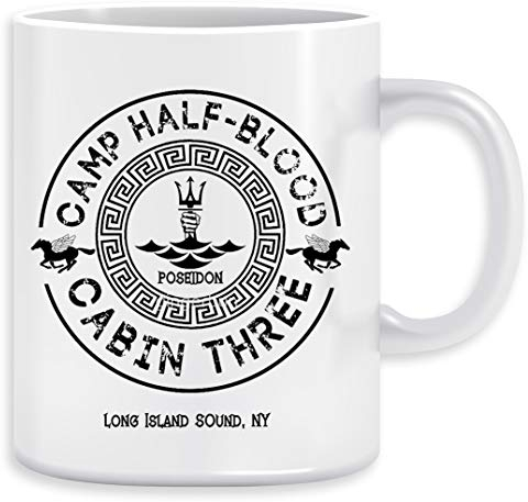 Percy Jackson - Camp Half-Blood - Cabin Three - Poseidon Kaffeebecher Becher Tassen Ceramic Mug Cup