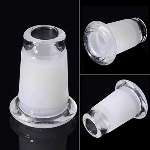 Glass Tube Adapter - 3 Pcs 14mm Female to 18mm Male Essential Adapter Connector for Glass Hookah Pipe Bowl Water Pipes (Size 1)