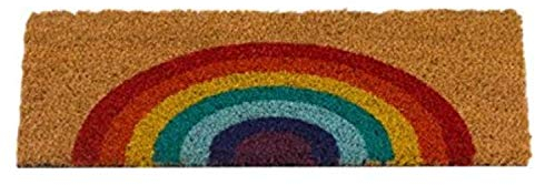 Garden Mile Doormat Door Mat Natural Look Mat Slip Resistant PVC Backing Safe Anti-Slip Indoor Outdoor Use Animal Themed Colourful Hard Wearing (Rainbow)