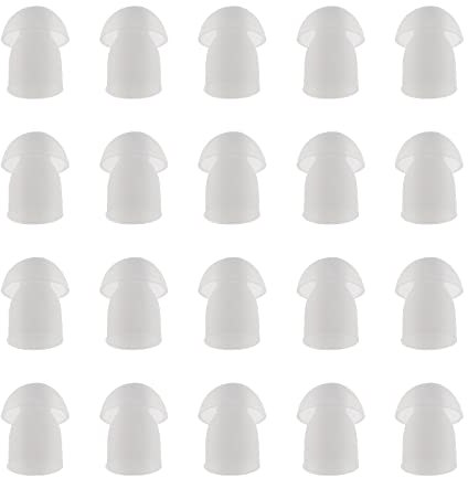 The Lord of the Tools 20 auricolari di ricambio in silicone per radio talkie walkie, tubo d'aria, colore bianco, compatibili con Motorola Yaesu Baofeng