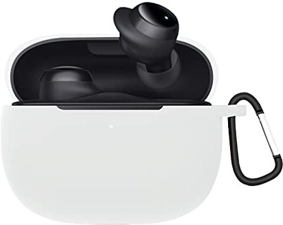 GIOPUEY Funda para Redmi Buds 3 Lite, Ultradelgado Silicona Case Cover, Anti-caída, Redmi Buds 3 Lite Funda - Blanco