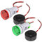 Gebildet Mini Amperímetro LED Digital, CA 0-100A Probador de Amperaje Digital Monitor de Amperios Indicador de Señal LED Panel de Luz (Rojo/Verde)