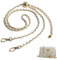 SSyang Metall Kette Trageriemen,120cm,Handtaschenkette mit Schnallen,Handtaschenkette aus Metall und Leder,Crossbody-Taschenkette aus Metall,Für Umhängetasche,Umhängetasche,Handtasche(Gold)