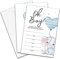DETIHO Einladungskarten mit Luftballon-Elefant für Babypartys mit Umschlägen (10,2 x 15,2 cm) – Oh Boy doppelseitige Einladungen, Babyparty-Partyzubehör – 25 Sets – C12