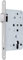 BKS B-12010-05-L-8 Fluchttürschloss Türschloss links PZW DM65, 1-Türflügel, Rundstulp 20mm Schloss für Flüchttüren Edelstahl rostfrei B1201, Silber