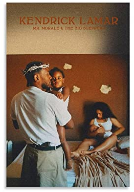DUSUL Kendrick Poster Mr. Morale & The Big Steppers Poster, dekoratives Gemälde, Leinwand, Wandkunst, 30 x 45 cm
