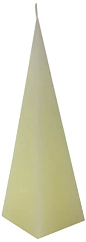 Duftkerze Kerze in Pyramidenform Rustik creme mit Duft Vanille 230 mm