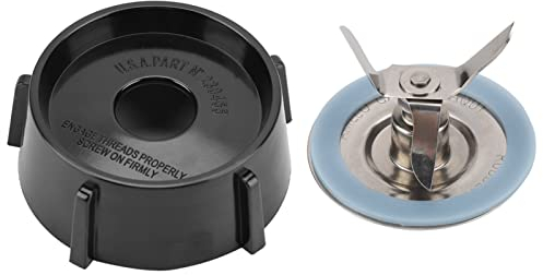 KIMISS Piezas de Repuesto para Licuadora Oster Cuchilla para Licuadora Oster Acero Inoxidable, Plástico Cuchilla de Acero Inoxidable con Base Inferior Anillo de Sellado Extractor de Jugo