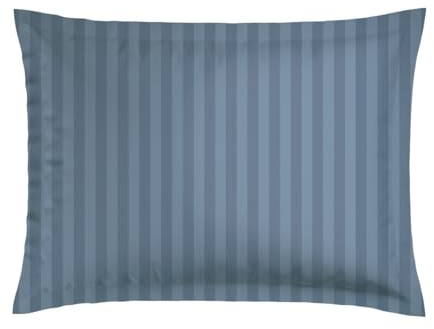 CXL by Christian Lacroix - 1 Kopfkissen aus Memory Foam + 1 Kissenbezug - Rechteckige Form in 50 x 70 cm - Bettwäsche aus Baumwollsatin - Maschinenwaschbar bei 40°C - Webstreifen, Blau