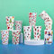 TSLBW 10 Stück Weihnachtsbecher aus Kunststoff, 360 ml, Weihnachtsfeierbecher-Set, wiederverwendbare Becher für Weihnachtsfeier für Weihnachten, Haushalte, Kinder, Weihnachtsfeiern (weiß)
