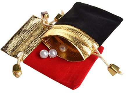 Amosfun 10st Rote Geschenktüten Rechteckige Geschenkbeutel Kordelzugbeutel Aus Samt Schmucktaschen Aufbewahrungstaschen Mit Kordelzug Samtbeutel Mit Kordelzug Nussbaum Text-spielzeugtasche