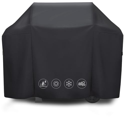 Premium 129,5 cm Grillabdeckung für Weber Spirit/Genesis Serie – robuste 600D wasserdichte Abdeckung mit Lüftungsschlitzen – passend für Spirit 300, Spirit II 300, Genesis Serie (129,5 cm L x 45,2 cm