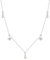 AMDXD 925 Silber Kettenanhänger, 925 Sterling Silber Halskette Anhänger Tropfen Stern mit Zirkonia, Silber Damen Halsketten mit Zirkonia, 45CM