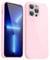 Svanove for iPhone 13 Pro Max Case Silicone, Glossy Soft Rubber Gel Jelly Cute Protective Plastic Simple Plain Phone Case Cover for Women Girl, Slim Thin Flexible Shockproof TPU, Pink